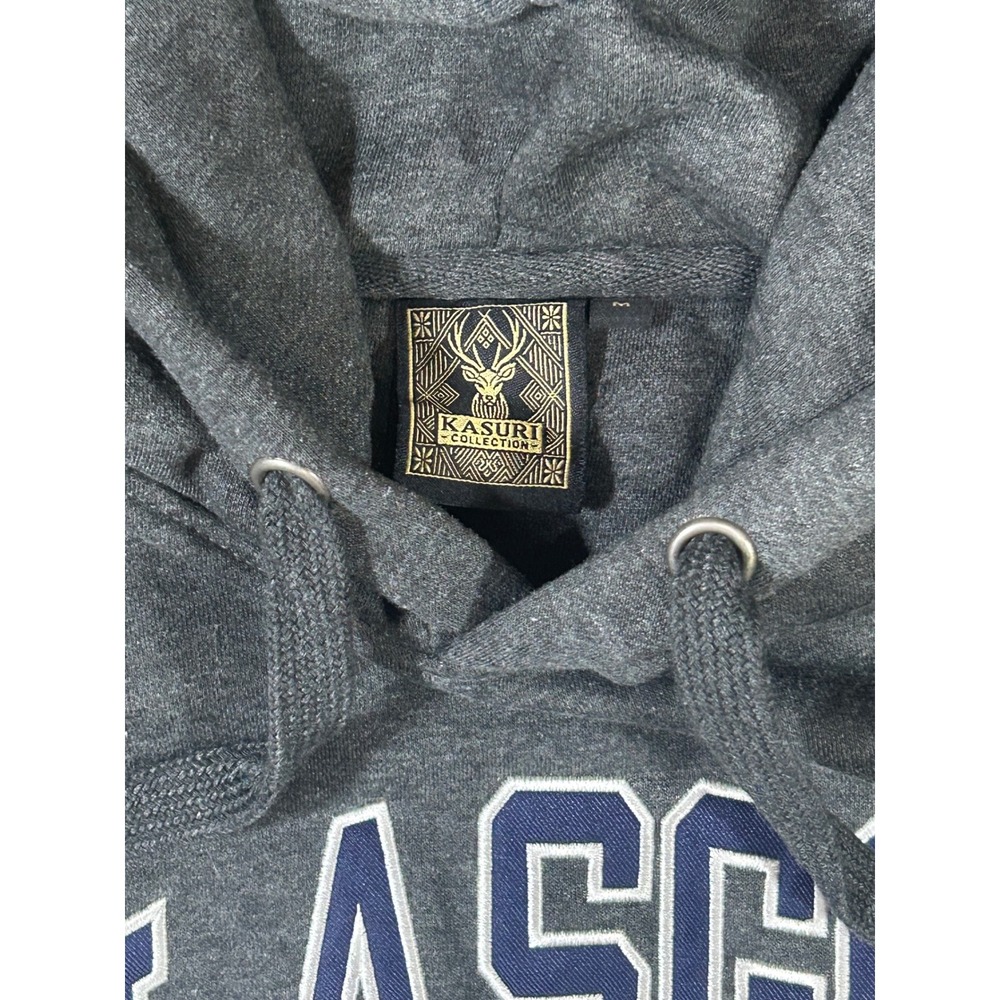 Kasuri Collection Glasgow Scotland Hoodie Mens Medium Charcoal Gray Sweatshirt - Picture 2 of 7